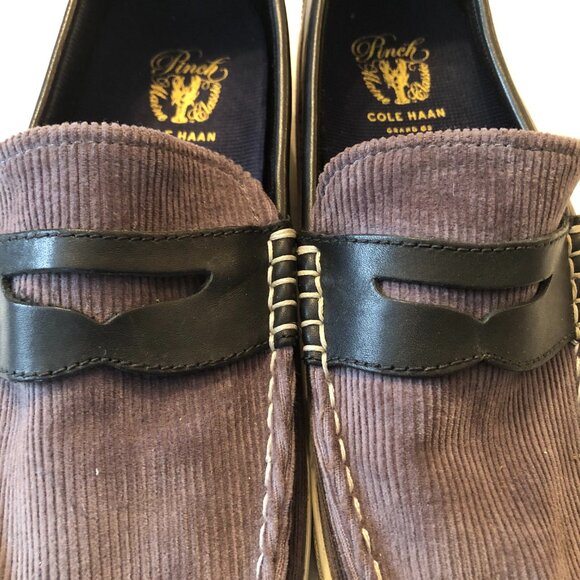 Cole Haan Grand Os Pinch men\'s gray canvas loafers size: 10 1/2M main image 14